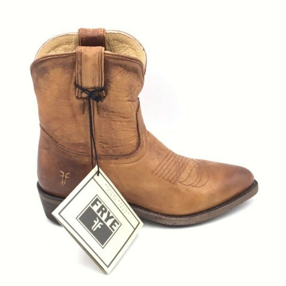 Frye Brown Leather Ankle Boots